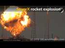 SpaceX Falcon 9 rocket explodes on launch pad