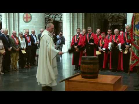 Belgian beer blessed in Brussels cathedral