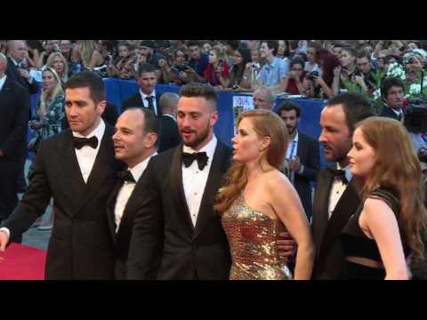 Tom Ford and cast of his new movie hit Venice red carpet