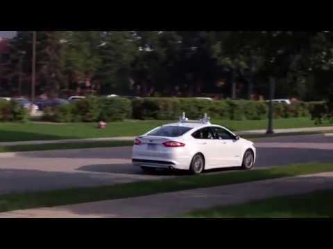 Ford Fusion Hybrid Autonomous Research Vehicle on Dearborn Campus | AutoMotoTV