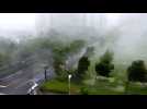 Eyewitness videos show Typhoon Meranti battering Taiwan