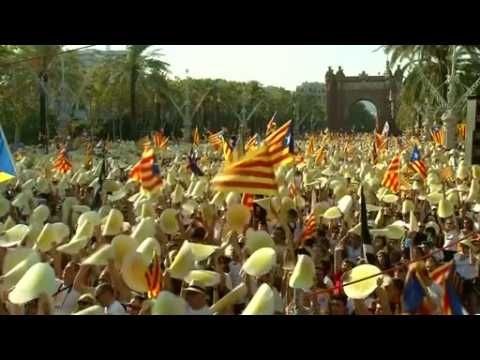 Catalans rally in support of independence from Spain
