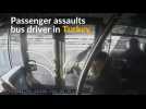 Angry passenger assaults Turkish bus driver