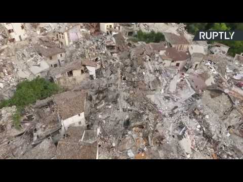 Drone Footage Shows Extent of Italian Earthquake Devastation