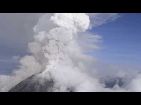 Mexico's Colima volcano spews smoke and ash