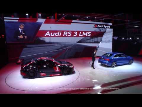 World Premiere Audi RS 3 LMS at Paris Motor Show 2016 | AutoMotoTV