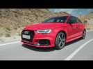 Audi RS 3 Sedan - Driving Video in Red - Mountain road | AutoMotoTV