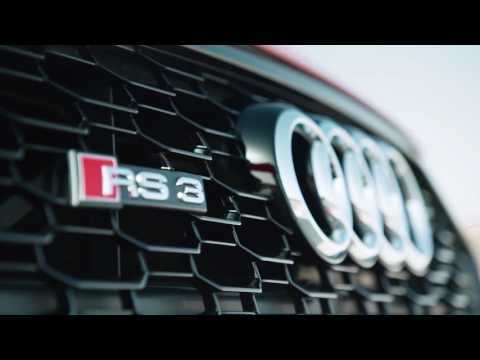 Audi RS 3 Sedan - Exterior Design in Red - Racetrack | AutoMotoTV
