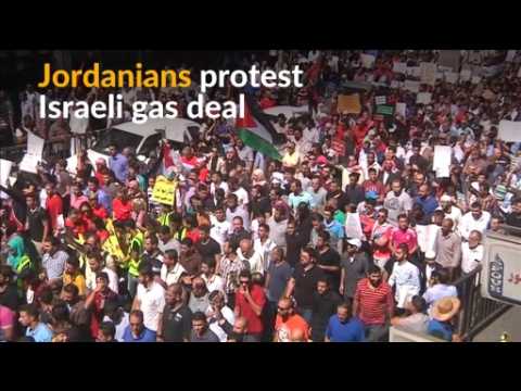 Jordanians protest multi-billion dollar gas deal with Israel