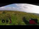 Helmet camera captures dramatic downhill bike race in Northern Ireland