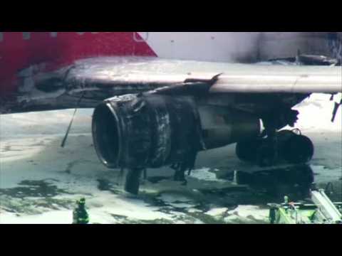 Dynamic Airways plane catches fire on runway