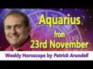 Aquarius Weekly Horoscope from 23rd November 2015