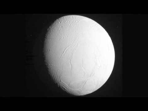 Saturn's Enceladus moon shines during close flyby