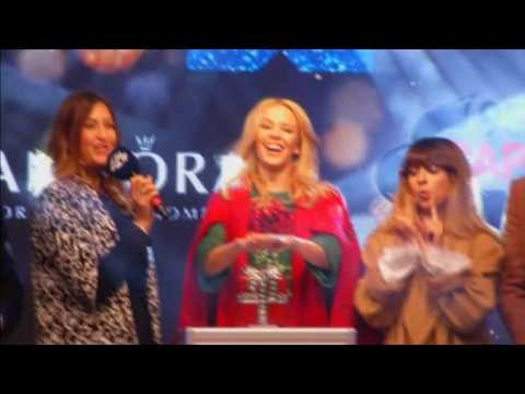 Kylie Minogue switches on London's Christmas lights