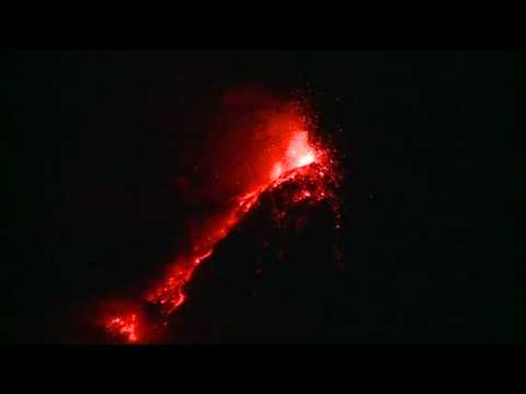 Guatemala's Fuego volcano spews ash and lava