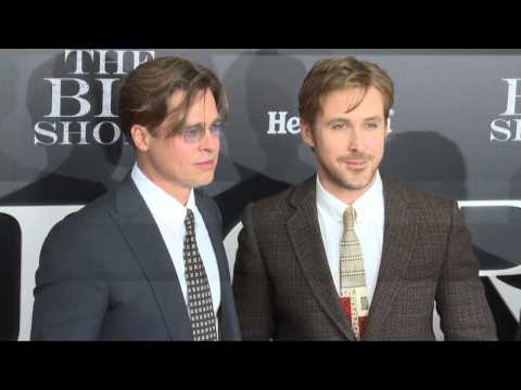 Ryan Gosling, Brad Pitt, Steve Carell At "The Big Short" Premiere