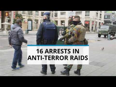 Brussels Lockdown: 16 arrests in anti-terror raids