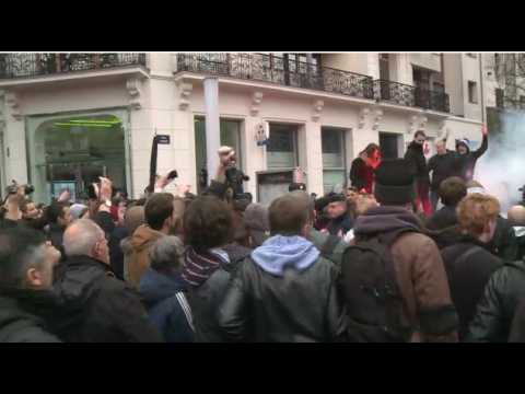 Far-right protesters and hunted in Lille Pontivy