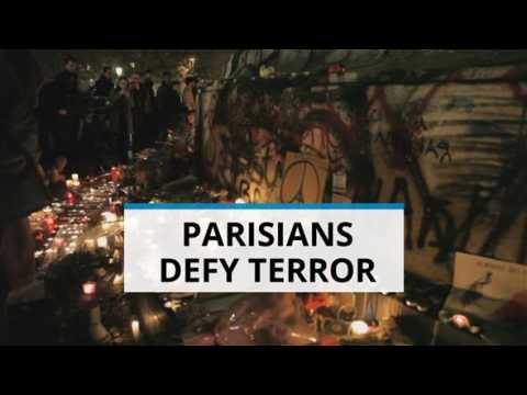 Parisians defy terror at iconic Place de la Republique