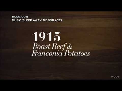 A video showing 100 years of dinner time