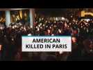 American student killed in Paris honored at vigil
