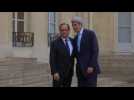 US Sec of State Kerry visits French President Hollande