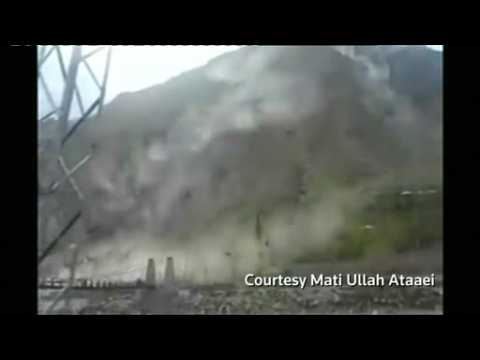 Video captures Pakistan landslide