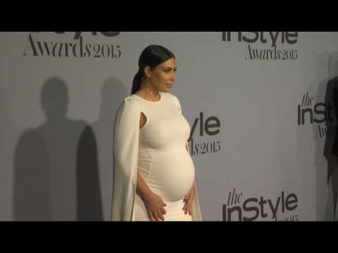 Kim K is About To Pop At The InStyle Awards