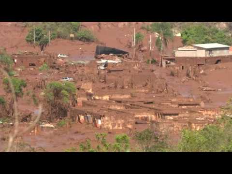 Brazil dam burst buries town
