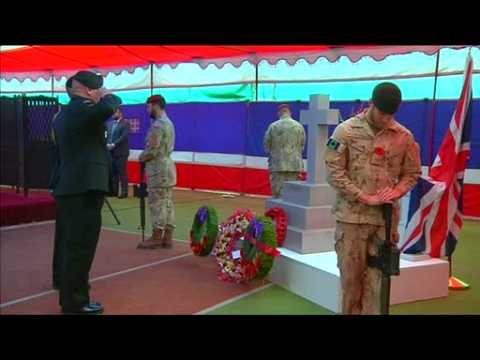 British mark Remembrance Day in Kabul