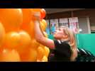 Organizers create giant maze at international balloon festival