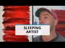 Sleep Artist: Guy creates STUNNING work while asleep
