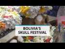Bizarre Bolivia: Human skulls offered coca leaves