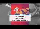Rita Ora mimics Britney Spears