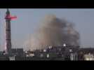 Rebel-held enclave Talbiseh, Syria pounded more - activist video