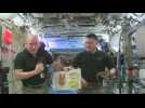 Astronauts celebrate early Thanksgiving with freeze dried turkey
