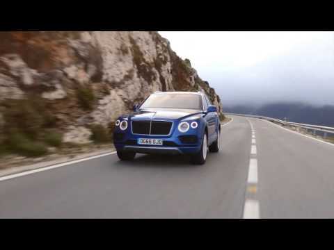 Bentley Bentayga Diesel - Driving Video in Sequin Blue Trailer | AutoMotoTV