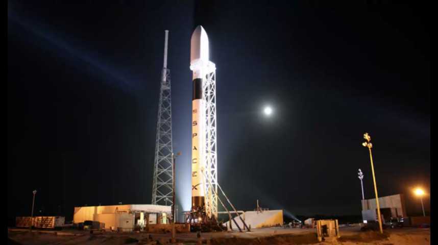 Illustration pour la vidéo SpaceX de retour sur le pas de tir le 8 janvier