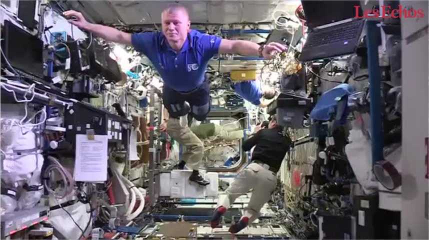 Illustration pour la vidéo L’incroyable « mannequin challenge » de Thomas Pesquet dans l’ISS