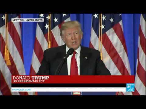 US - President-elect Donald Trump holds 1st press conference since election