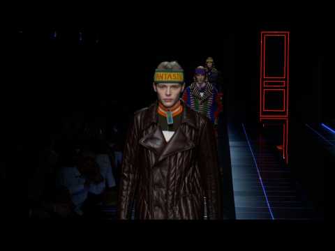 Fendi - Menswear collection Autumn/Winter 2017/18 in Milan (with interview)