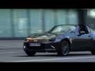 Mazda MX-5 RF in Machine Grey Driving Video in Barcelona | AutoMotoTV
