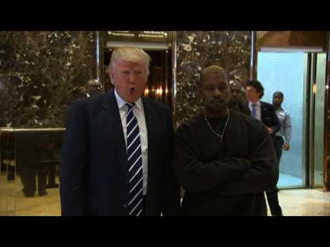 Kanye West visits Trump at Trump Tower