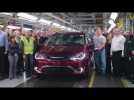 Chrysler Pacifica Hybrid Production Launch, Windsor Assembly Plant Final Line | AutoMotoTV