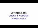 Crear y moderar videolistas