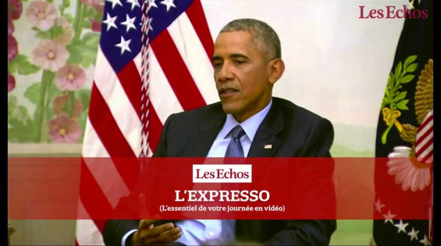 Illustration pour la vidéo Barack Obama attendu à Chicago pour son discours d'adieu