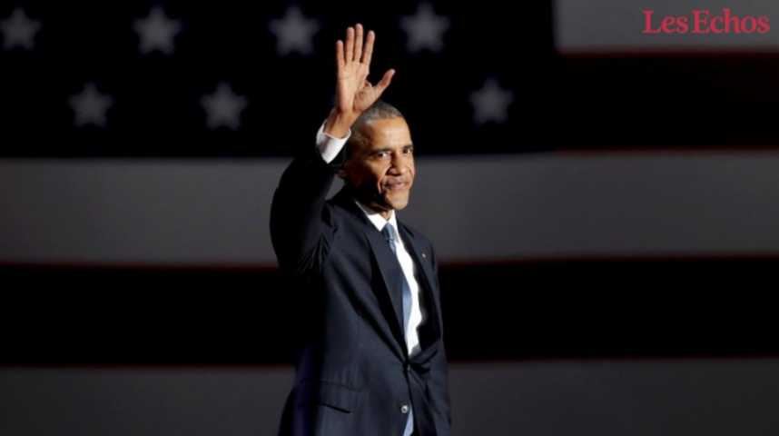 Illustration pour la vidéo Les temps forts du discours d’adieu de Barack Obama