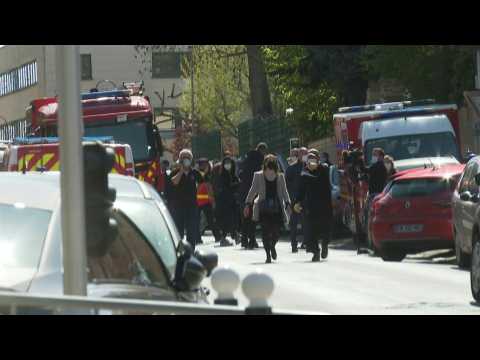 Man shot dead after stabbing police officer to death near Paris