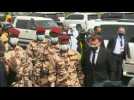 French President arrives at funeral of Chad's Deby