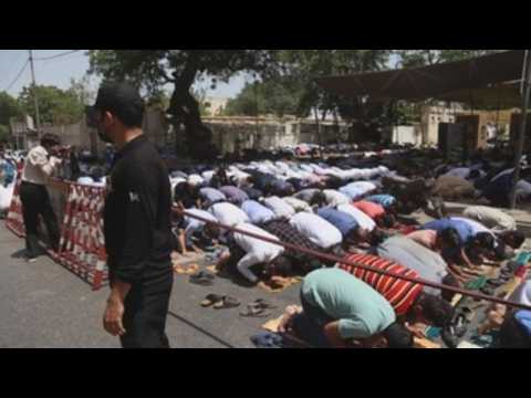 Friday prayers in Karachi on second week of Ramadan
